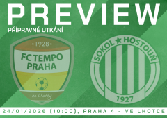 Preview: Druhý přípravný duel čeká Sokol v Praze. V sobotu nás prověří Tempo